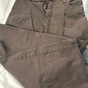 Banana Republic Wide-Leg Pants in Dark Brown
